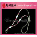 Red Cristal beeds Moda hecha a mano Crystal Strap Neck Lanyard